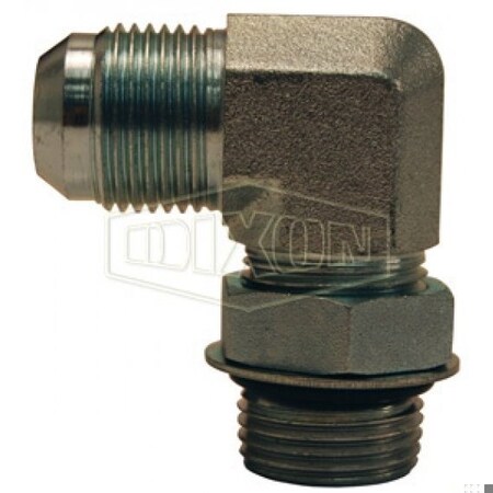 Dixon Elbow, 1-5/16-12 Nominal, Male SAE O-Ring Boss x Male JIC, Steel, Domestic 1238-16-16